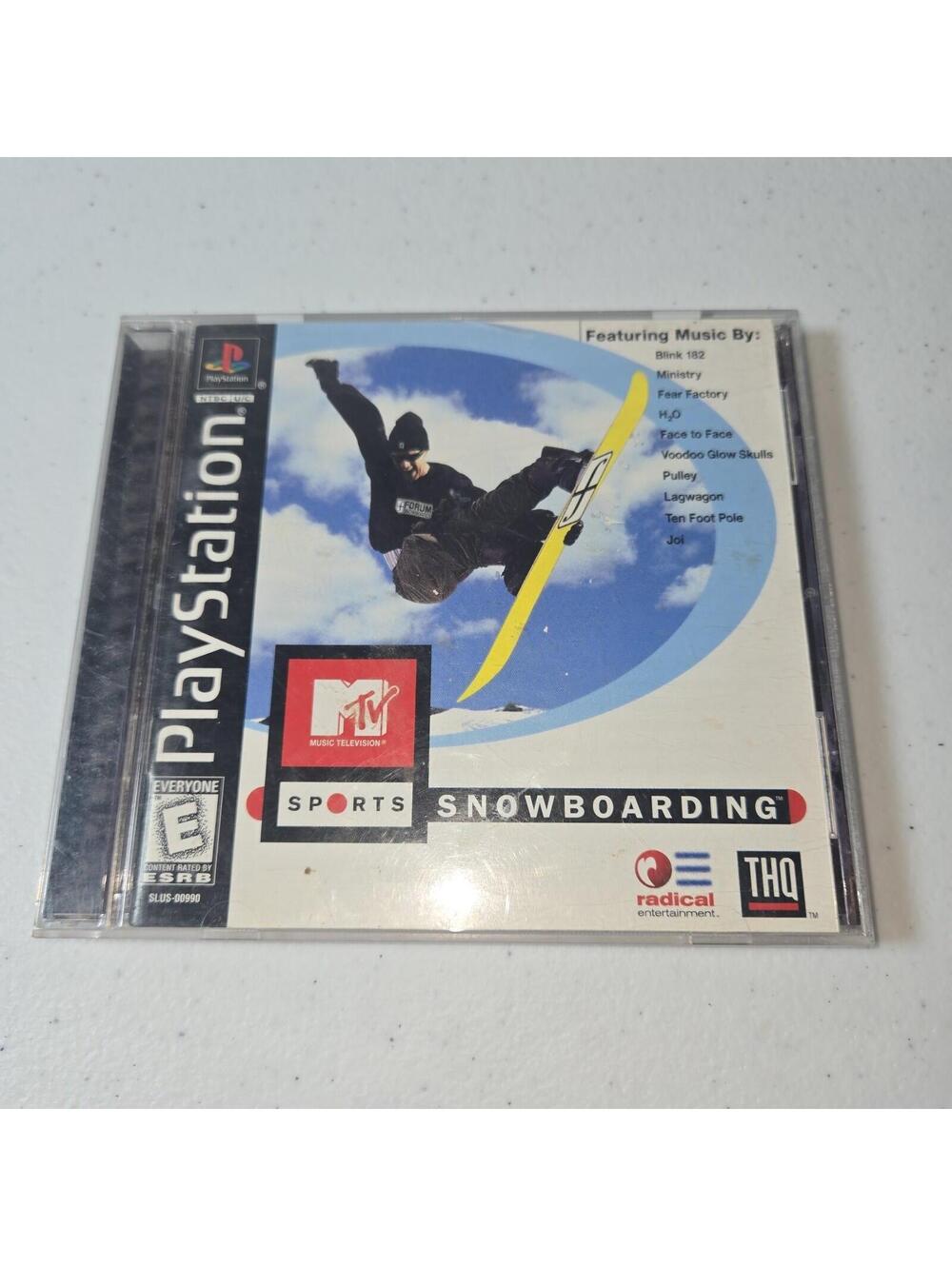 MTV Sports: Snowboarding (Sony PlayStation 1, 1999) PS1 Game Complete CIB